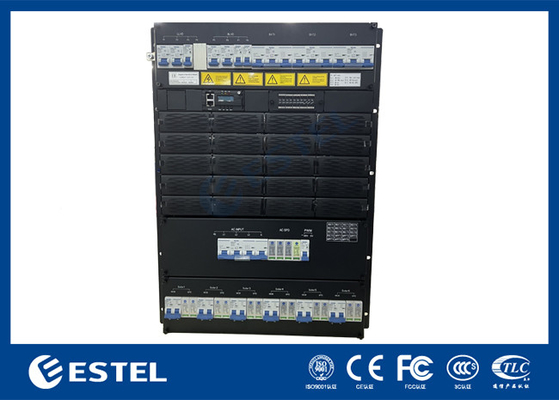 Sistema de retificador montado no rack de alimentação de telecomunicações de 48v para prateleiras de alimentação de telecomunicações com gestão de bateria