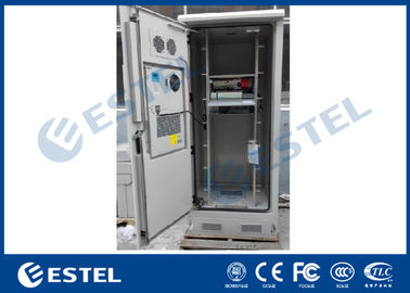 IP55 19&quot; sistema de refrigeração exterior do condicionador de ar do armário das telecomunicações da cremalheira com retificador