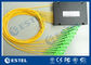 O Plc da caixa do divisor da fibra ótica do entalhe submete a baixa sensibilidade montada da polarização