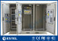 Três condicionadores de ar refrigerando exteriores da capacidade do armário 1000W das telecomunicações do compartimento