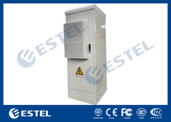35U IP55 Armário de equipamentos externos anti-corrosivo com porta dianteira e traseira