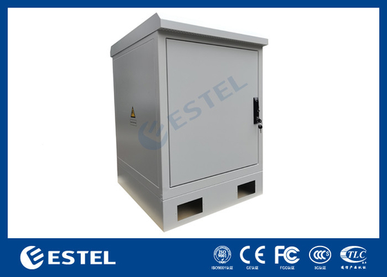 Armário de servidores externos de 17U com rack de 19 polegadas e ventilador DC48V para resfriamento