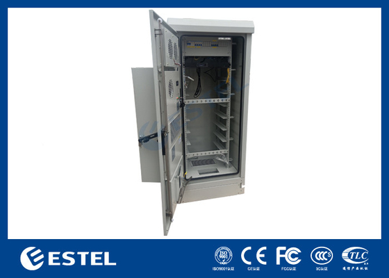 32U IP55 Armário de alimentação integrado exterior com sistema de distribuição e monitoramento de energia
