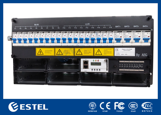Fornecedor de energia de 48V Plug-In Frame 5U Altura 19 polegadas Instalação de rack com 6 módulos de retificador