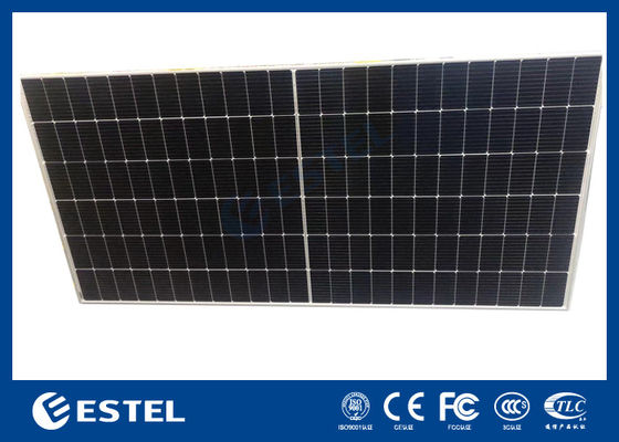 Painel Solar Mono Half-cut de Alta Potência de 450W a 600W para Sistema de Energia de Telecomunicações