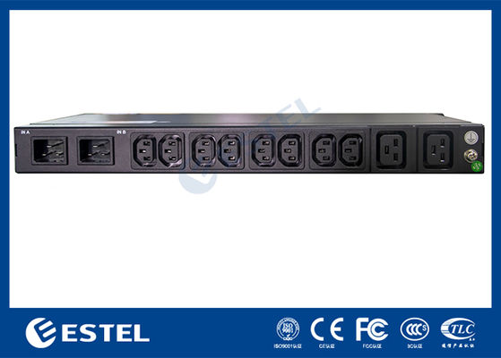 200-240VAC 2x16A PDU de rack com duas entradas com regulagem de proteção KN-1