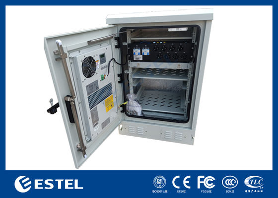 Gabinete de Telecomunicações Externo com PDU e ODF para Sistema de Energia de Telecomunicações
