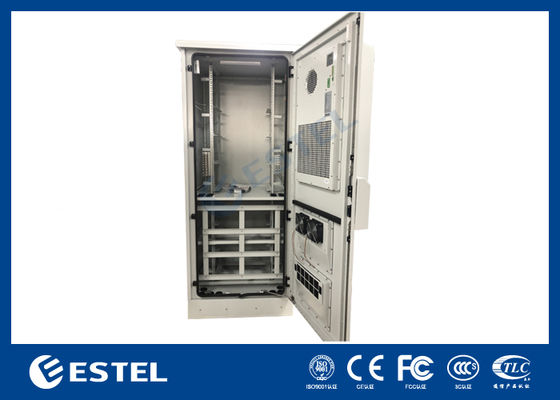Telecom Power Cabinet and 32U Outdoor Battery Cabinet with Power Distribution Panel and Battery Anti-theft Protection