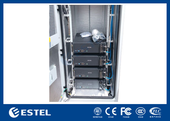 ET9090210A-40U Armário exterior de duas portas Telecomunicação com sistema de monitoramento remoto PDU