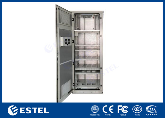 Gabinete de parede dupla 32U externo de rack de 19 polegadas para telecomunicações ao ar livre com uma porta frontal