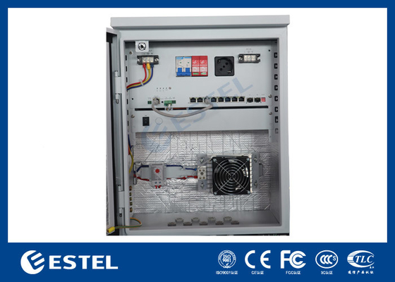 Caixa de ligação de rede de pequeno porte com aquecedor, montada em poste Modelo ERU0101