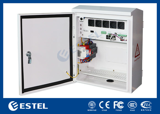 Caixa de vigilância inteligente de porta de metal com entrada de energia AC220V de 1 canal e saída de 5 canais