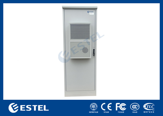 IP55 33U Armário exterior 1 Compartimento com estante de bateria e distribuição de energia