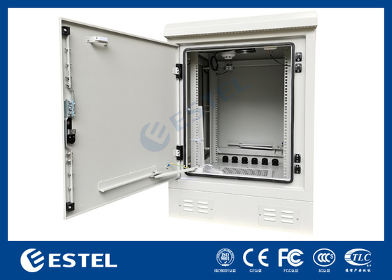 Armário de servidores externos de 17U com rack de 19 polegadas e ventilador DC48V para resfriamento