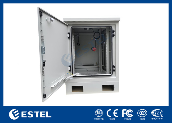 Armário de servidores externos de 17U com rack de 19 polegadas e ventilador DC48V para resfriamento