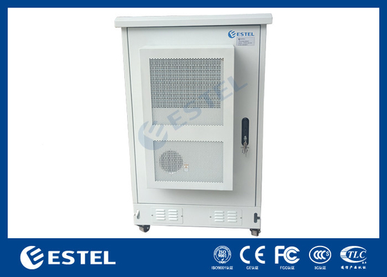 ET8080130A-22U Gabinete de Telecomunicações ao Ar Livre Com Ar Condicionado e Quatro Rodas