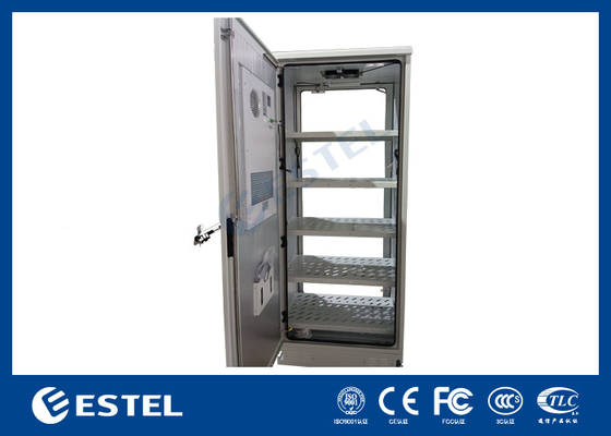 Armário de bateria exterior 40U IP55 personalizado Armário de montagem fácil com resfriamento