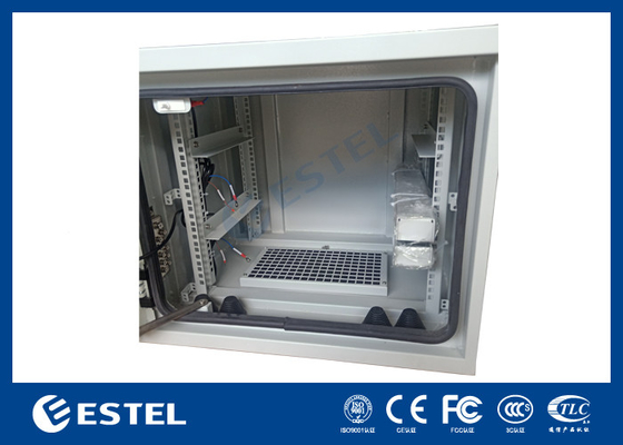 19 polegadas 9U Dimensional interno gabinete de telecomunicações ao ar livre com dois ventiladores AC220V 50Hz ET6060500A-9U
