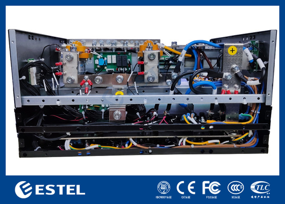 Solução de energia DC compacta de 3 a 9kW para montagem em rack 6U, Alta eficiência >96%, Retificadores modulares de 3000W, Entrada AC flexível