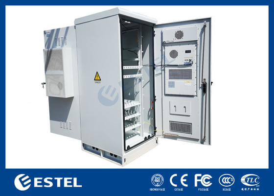 ET9090210A-40U Armário exterior de duas portas Telecomunicação com sistema de monitoramento remoto PDU