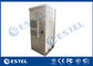 O armário exterior 19&quot; das telecomunicações do PDU do EMS 40U IP55 galvanizou o aço com condicionador de ar