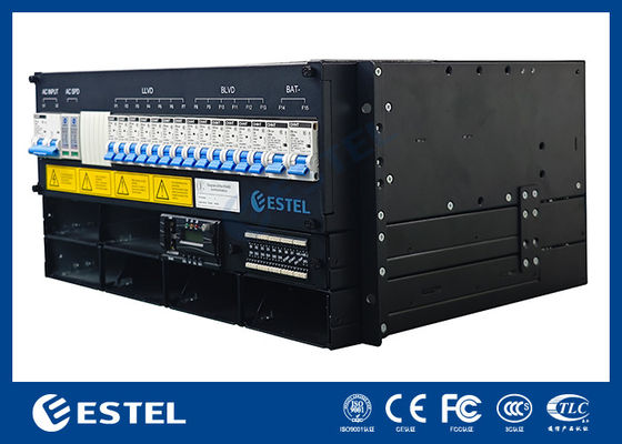 Solução de energia DC compacta de 3 a 9kW para montagem em rack 6U, Alta eficiência >96%, Retificadores modulares de 3000W, Entrada AC flexível