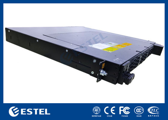 Inversor DC para AC de 48VDC para 220VAC, altura compacta 1U, para sistema de energia de telecomunicações