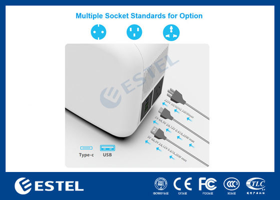 ESTEL eCandle 1KWH Estação de Energia Portátil Bateria LiFePO4 Carregamento Solar Saída 300W UPS Backup