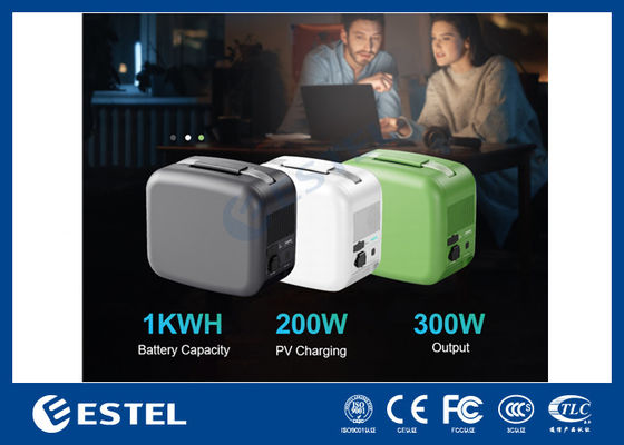 ESTEL eCandle 1KWH Estação de Energia Portátil Bateria LiFePO4 Carregamento Solar Saída 300W UPS Backup