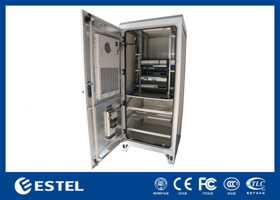 Gabinete de telecomunicações externo 22U IP65 com recursos antifurto e à prova de intempéries