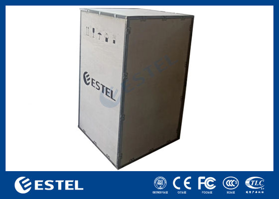 Gabinete de telecomunicações externo com chapa galvanizada, bateria ATS e câmera para sistema de energia de telecomunicações