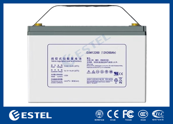ESTEL DJM12200 12V 200Ah Bateria de Chumbo-Ácido de Alta Capacidade Solução de Energia de Grau Industrial para Telecomunicações e Sistemas de Armazenamento de Energia