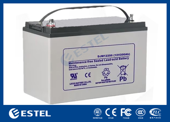 ESTEL DJM12200 12V 200Ah Bateria de Chumbo-Ácido de Alta Capacidade Solução de Energia de Grau Industrial para Telecomunicações e Sistemas de Armazenamento de Energia