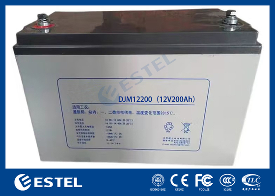 ESTEL DJM12200 12V 200Ah Bateria de Chumbo-Ácido de Alta Capacidade Solução de Energia de Grau Industrial para Telecomunicações e Sistemas de Armazenamento de Energia