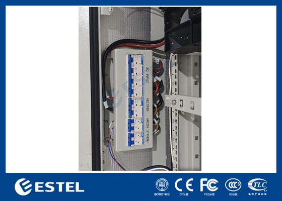 Retificador de Potência 32U Gabinete de Telecomunicações para Exterior com Sistema de Energia para Telecomunicações de 18kW e Unidade de Monitoramento Ambiental