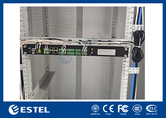 Retificador de Potência 32U Gabinete de Telecomunicações para Exterior com Sistema de Energia para Telecomunicações de 18kW e Unidade de Monitoramento Ambiental