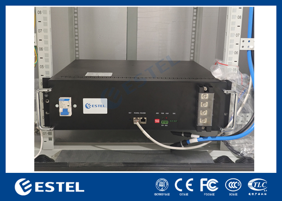 Retificador de Potência 32U Gabinete de Telecomunicações para Exterior com Sistema de Energia para Telecomunicações de 18kW e Unidade de Monitoramento Ambiental