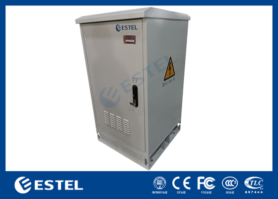 Armário de telecomunicações ao ar livre Com sistema de energia de telecomunicações de 24 kW, rectificadores de alimentação de corrente contínua Armário de equipamentos de telecomunicações