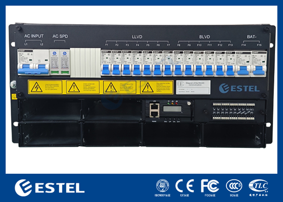 Sistema de alimentação do retificador de telecomunicações em corrente contínua Capacidade de alimentação de 18 kW com comando remoto