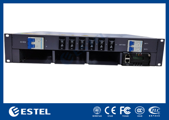 Sistema de alimentação de telecomunicações -48VDC com capacidade de 9kW e funções de controle e monitoramento remoto