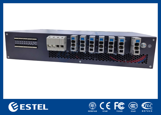 Sistema de alimentação de telecomunicações -48VDC com capacidade de 9kW e funções de controle e monitoramento remoto