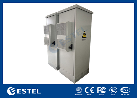 IP55 22U gabinete de bateria exterior com sistema de alimentação de retificador de 9KW 48VDC incorporado para aplicações de telecomunicações