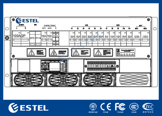 Sistema Retificador de Telecomunicações Subrack 5U de 4-12kW e Sistema de Alimentação CC para Aplicações Industriais