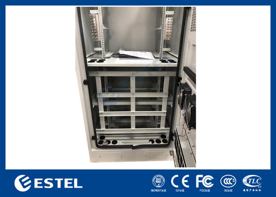 Telecom Power Cabinet and 32U Outdoor Battery Cabinet with Power Distribution Panel and Battery Anti-theft Protection