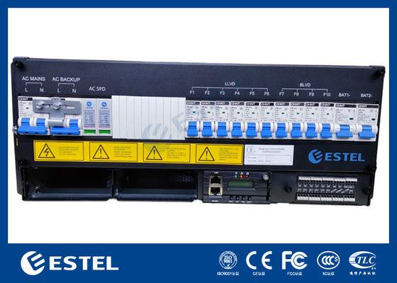 Sistema retificador CC de telecomunicações industriais para serviços pesados ​​para fonte de alimentação redundante em infraestrutura de missão crítica