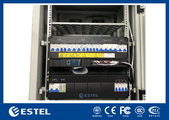 Sistema de energia de telecomunicações IP65 Revestimento de energia exterior com retificadores de 12kW 200A