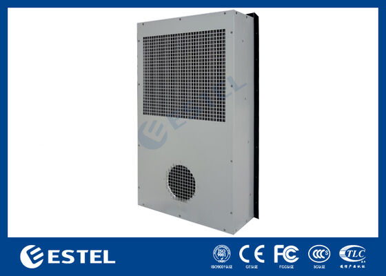 EX12DHC1B Trocador de calor CC de alta eficiência para gabinetes de telecomunicações externos – Capacidade de aquecimento de 120W/K, faixa de operação de -40°C a +55°C, proteção IP55, entrada CC de -48V, controle remoto suportado