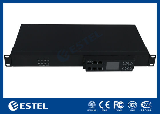 Unidade de distribuição de energia inteligente projetada para utilização de espaço em ambientes montados em rack com forma compacta de tamanho 1U