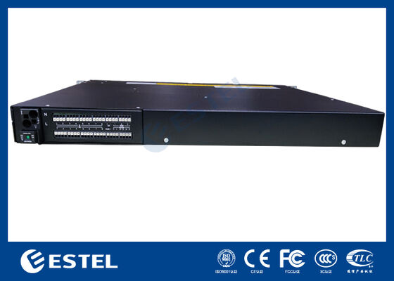 Sistema de alimentação em corrente contínua com controlo e monitorização remotos para telecomunicações