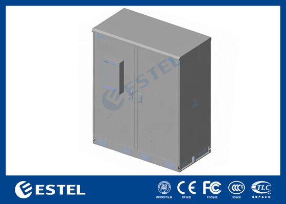 Gabinete Elétrico Externo IP65 42U de Compartimento Duplo Construção em Aço Inoxidável SUS316